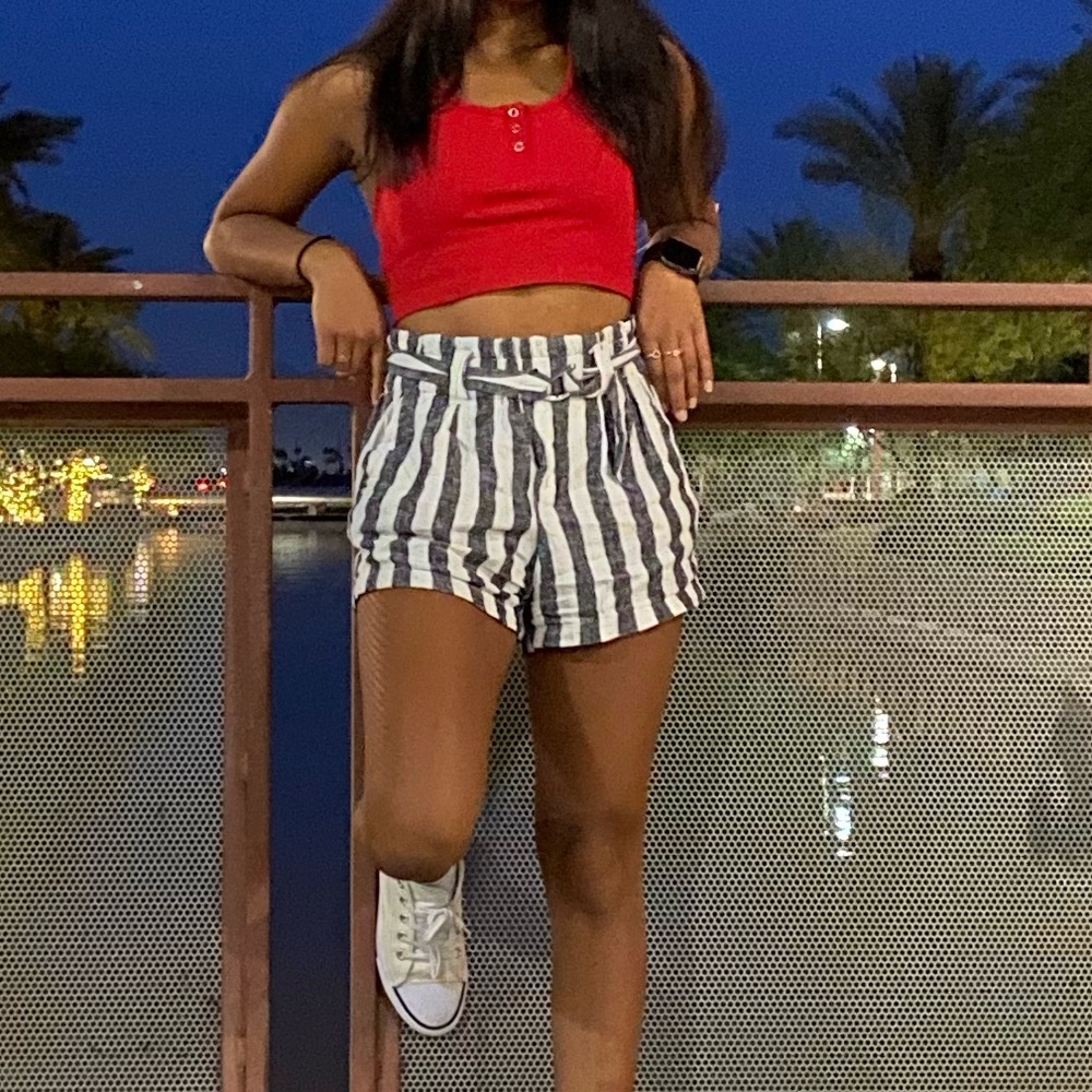 new striped shorts very summery